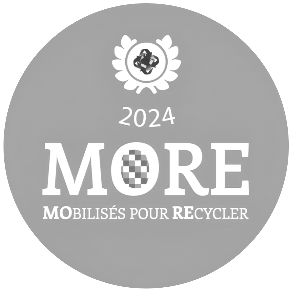 logo label more noir et blanc